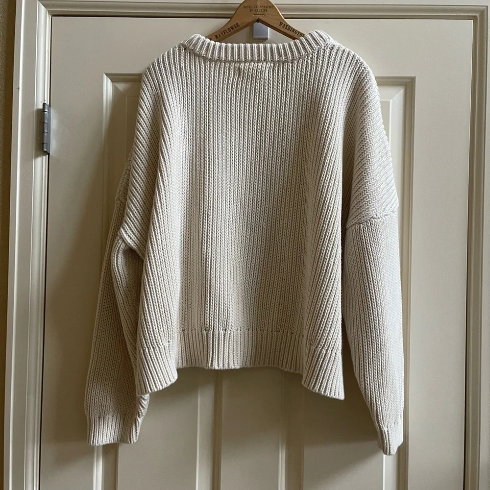 Tradlands Cottage Crewneck chunky oversized sweater_8
